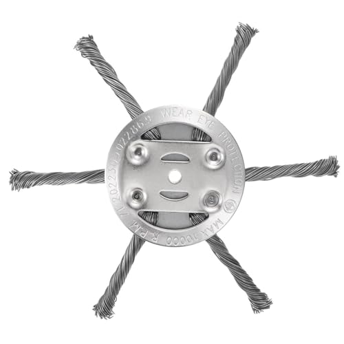 1PCS 6-Inch Steel Weed Eater Blades for Saker Weed Trimmers & Brush Cutters