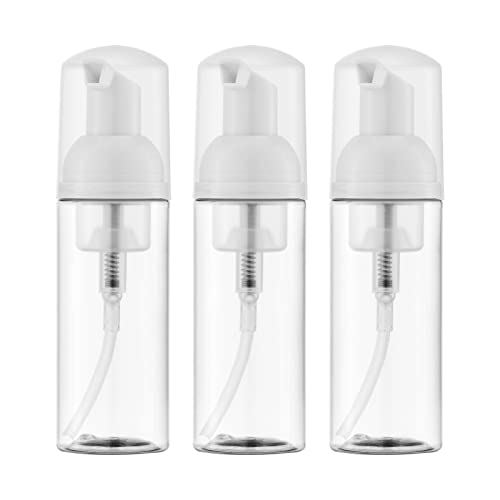 Travel Foam Pump Bottle 2oz 3 Pack - TSA Approved Refillable