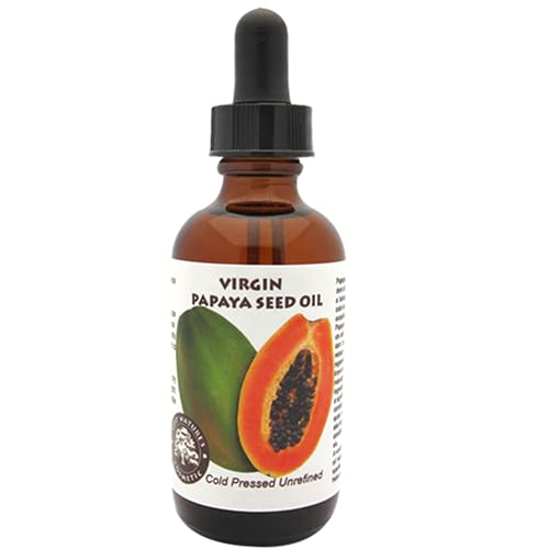Best Nature's Cosmetics Pure Papaya Seed Oil - Cold-Pressed Organic Papaya Oil for Face, Skin, and Hair, Anti-Aging, Moisturizer, Natural Enzyme-Rich Carrier Oil (1oz)
