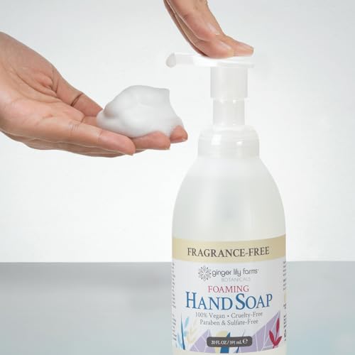 Ginger Lily Farms Foaming Hand Soap Refill, Fragrance Free, 20 Fl Oz