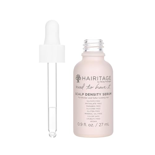 Hairitage Biotin Scalp Density Serum Edge Drops with Rosemary Oil to Prevent Shedding & Promote Longer Thicker Hair Growth + Healthy Scalp, 0.9oz