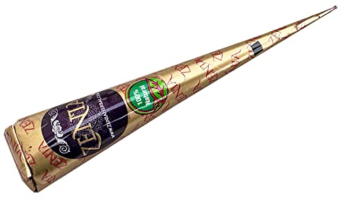 Zenia 6 Pack Natural Henna Hair Color Paste Cones Reddish Brown