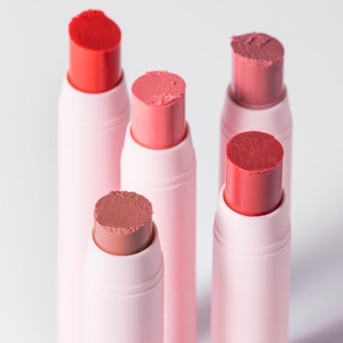 2 in 1 Lip and Cheek Stick - Creamy Blush Lipstick - Fire Red