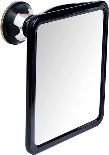 Mirrorvana Dual Anti Fog Shower Mirror 8x7 Black