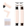 Rotating Eyeliner Stamp Pen - 2pc Wing Kit with 100 Cotton Swabs