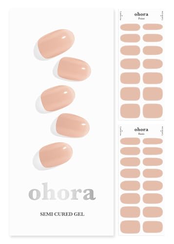 ohora Semi Cured Gel Nail Strips - 30 Wraps N Bare Peach