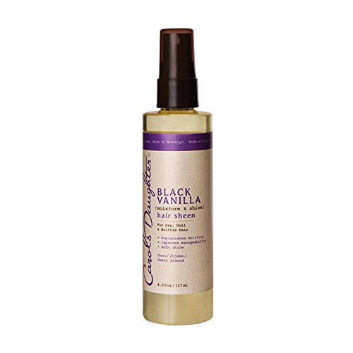 Carol's Daughter Black Vanilla Moisture & Shine Hair Sheen 4.3oz - Hydrating & Softening Spray for All Hair Types