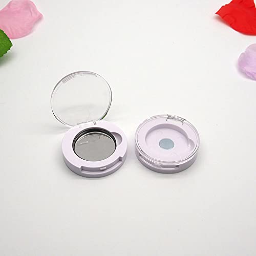 Luzen 4Pcs Round Eyeshadow Containers with Magnet - Empty Refillable