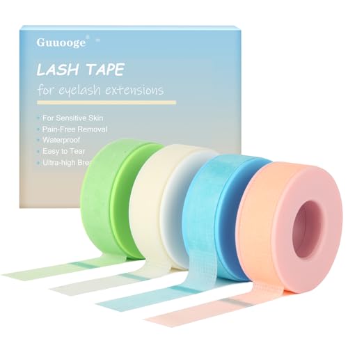 Sensitive Eyelash Extension Tape - Pain-Free, Residue-Free, 4 Rolls