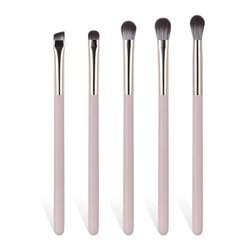 Eye Makeup Brush Set - 5Pcs Professional Eyeshadow & Eyebrow Brushes