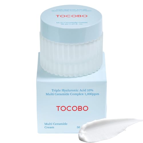 TOCOBO] Multi Ceramide Cream 1.7 Fl oz / 50ml | Moisture cream, Ceramide moisturizer, Korean Skin Care, Natural Ingredients, Sensitive Skin | Cruelty Free, Korean Vegan Cream