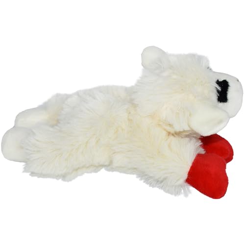 Multipet INTERNATIONAL 843140 Lambchop Plush Squeak Toy Mini for Pets, 6-Inch, White, small