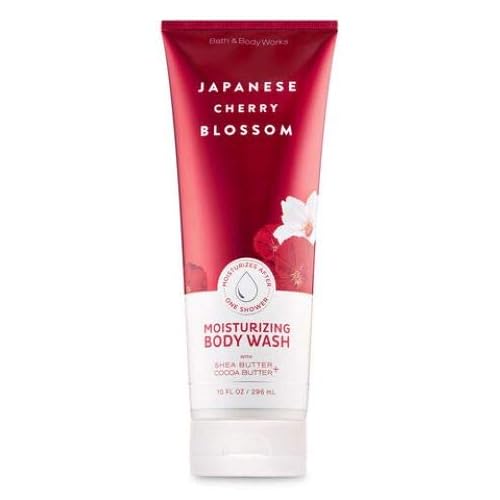 Bath and Body Works - Japanese Cherry Blossom - Moisturizing Body Wash, Fine Fragrance Mist and Ultra Shea Body Cream - 3 pc - Gift Set (2020))
