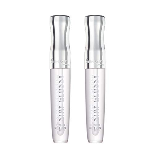 Rimmel Stay Glossy 6 Hour Lip Gloss, Seduce Me, 0.18 Fl Oz , 2 Count (Pack of 1)