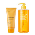 medicube Kojic Acid Body Wash & Glow Spray Duo: Kojic Acid Turmeric Brightening Body Wash and Turmeric Vitamin Gold Jelly Mist Serum | 2-Step Cleanse & Spray for Glowing Body, Post-Shower Routine
