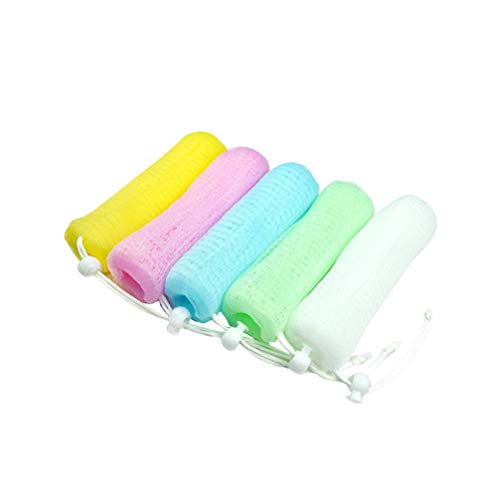 5-Pack Exfoliating Soap Pouch & Saver – Facial Body Cleansing