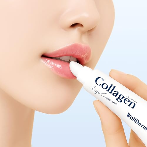 WELLDERMA Collagen Hydro Lip Essence 2-Pack, 11mL ¡¿ 2 ? Smooth Glossy Lip Coating with Collagen Blend, Hyaluronic & Peptide Complex, Honey-Like Scent