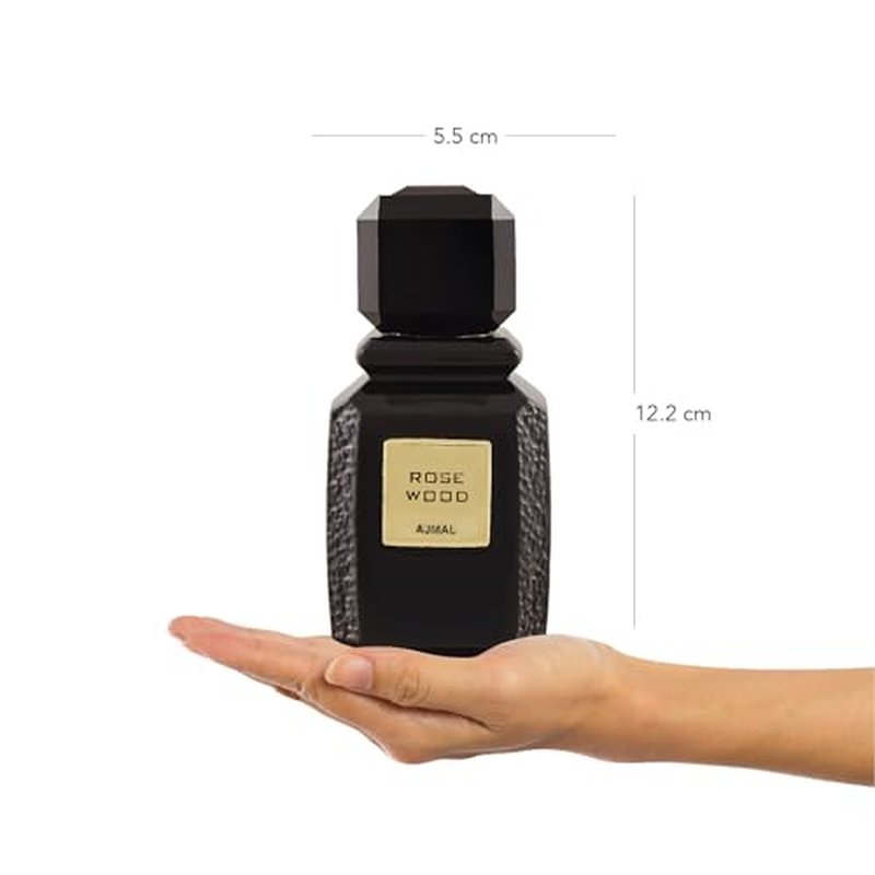 Ajmal Rose Wood Eau De Parfum - Unisex Floral Woody Fragrance 100ml