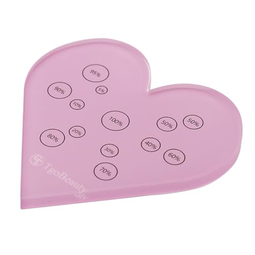 Acrylic Color Ratio Tool Heart Palette for Permanent Makeup