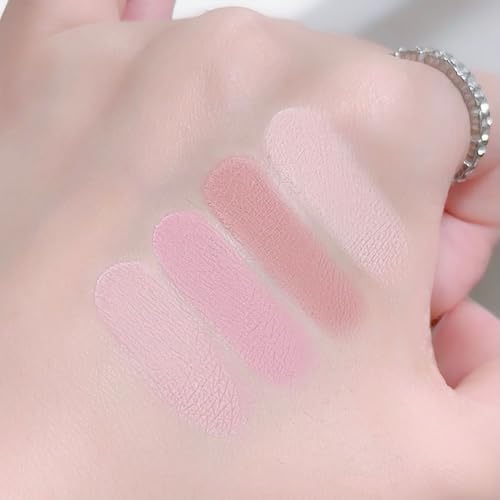 Nude Pink Eyeshadow Palette - 9 Pigmented Shades, Waterproof