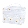 TotePrint Clear Cosmetic Bag with Handle - Durable PVC Travel Pouch