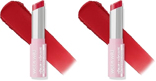 wet n wild Soft Blur Matte Lipstick - Little Red Rosette