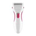 White/Pink Conair Women's Cordless Dual Foil Shaver & Trimmer - Face, Bikini, Legs