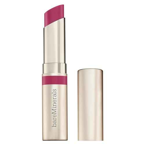 bareMinerals Dewy Lip Gloss-Balm, Hydrating Lip Gloss + Tinted Lip Balm Hybrid, Shine Finish + 24HR Hydration, For Soft + Smooth Lips, Non-Sticky, Vegan