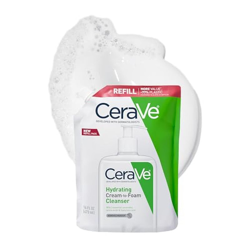 CeraVe Hydrating Cream to Foam Cleanser for Dry Skin - 16 oz