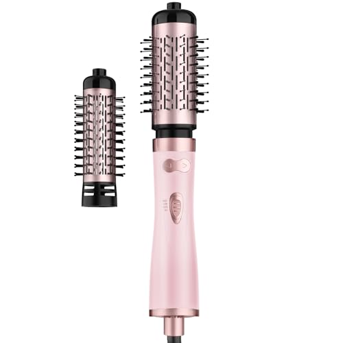 WEEYUM Rotating Hair Dryer Brush Set - 1.5 & 2 Inch Hot Air Volumizer