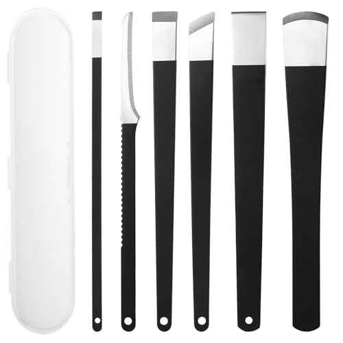 cobee 6 Pcs Ingrown Toenail Removal Kit, Callus Shaver Ingrown Toenail Tool with A Storage Box, Foot Callus Remover Tool Pedicure Knife for Foot Care Dead Skin Corn File Rasp