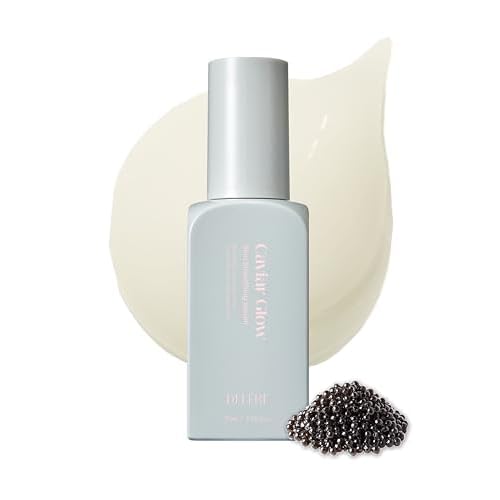 Delere Caviar Glow Smoothing Serum | Caviar Collagen with Niacinamide and Retinol for Face | Korean Serum for Glowing Skin and Radiant Glass Skin, 1.7oz