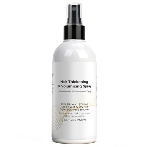 Hair Thickening Spray for Fine Hair - Volume, Keratin & Heat Protection, 8.5 oz