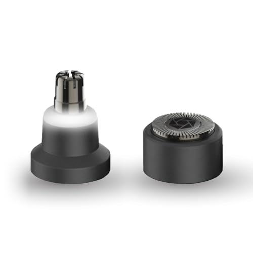 Microtouch Titanium Edge Ear & Nose Trimmer ? Dual Rotary Blade Heads with Light (Replacement Head)