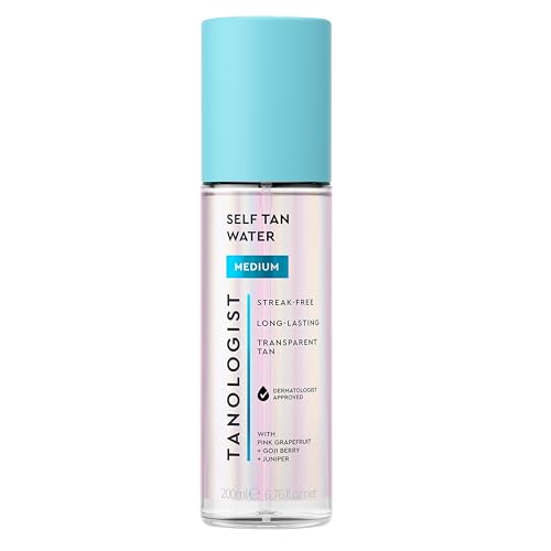 Tanologist Medium Self Tan Water - Streak-Free Tanning Spray, 6.76 oz