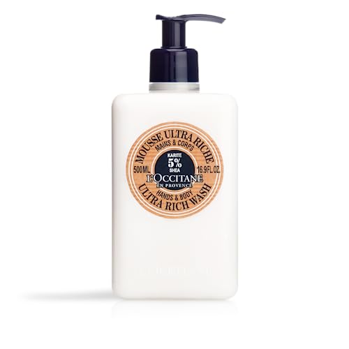 L’OCCITANE Shea Hands & Body Ultra Rich Wash Enriched with 5% Shea Butter, 16.9 fl. oz.