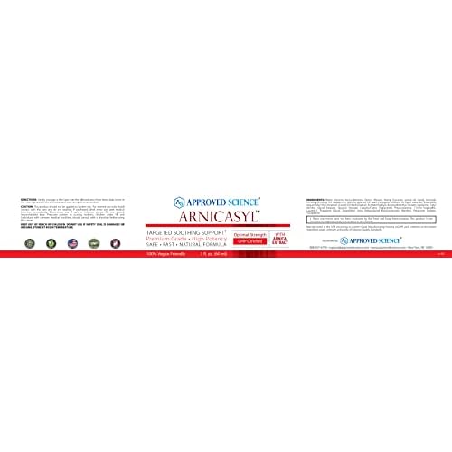 Approved Science Arnicasyl - Bruise Cream - Soothes Muscles - Cooling Mint - 2 Fl Oz. - Plant Based - Extra Strength