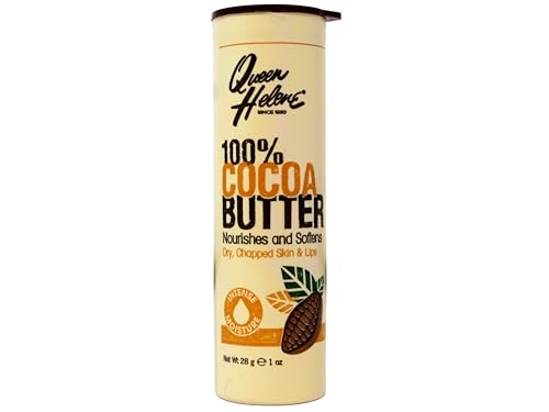 Queen Helene 100% Cocoa Butter Stick – Lip & Skin Balm (Pack of 3)