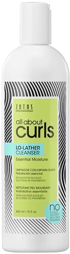 All About Curls Lo-Lather Cleanser Shampoo | Essential Moisture | Gentle Cleansing | Slightly Sudsy | All Curly Hair Types | Cruelty Free | Sulfate Free | 15 Fl Oz