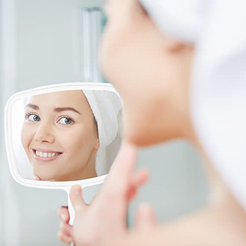 Large Hand Mirror 5.5" Handheld & Wall Mount Makeup