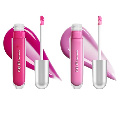 r.e.m. beauty Essential Drip Glossy Balm Duo - Skinny Dipped & Strawberry Soda
