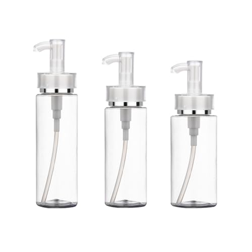 3Pc Refillable Lotion Pump Bottle Travel Size 6.88oz