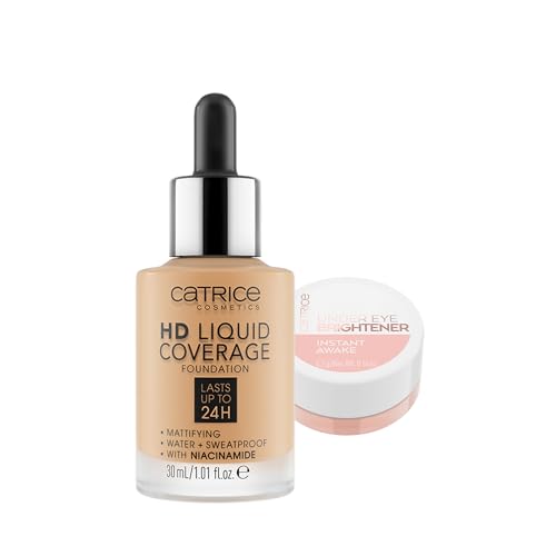 Catrice HD Liquid Foundation 35 Light & Eye Brightener