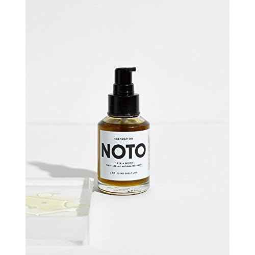 NOTO Botanics - Natural & Vegan Agender Oil Anywhere (Face + Body) | Clean, Natural, Non-Toxic Beauty (2 oz | 60 ml)