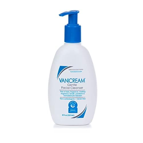 AmLactin Daily Moisturizing Lotion 7.9 oz and Vanicream Gentle Facial Cleanser 8 fl oz Skin Care Bundle