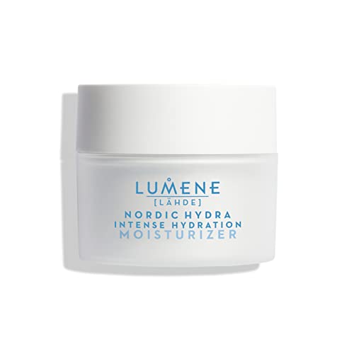 Lumene [L?hde] Nordic Hydra Intense Hydration Facial Moisturizer - Lightweight Plumping Face Cream for Dry Skin - Enriched with Arctic Spring Water + Hyaluronic Acid for Instant Moisture (50 ml)