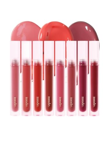 mude Glacé Lip Tint 01 Own pink Long-Lasting Liquid Stain Buildable Layer with Glossy Finish for Juicy Glowy Lips K-Beauty K-Cosmetics