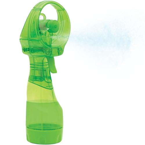 O2COOL Deluxe Handheld Battery Powered Water Misting Fan (Green)