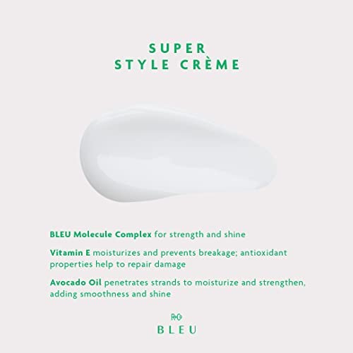 R+Co BLEU Super Style Cr?me | Adds Softness + Hydration + Frizz Prevention | Vegan, Sustainable + Cruelty-Free | 5 Oz