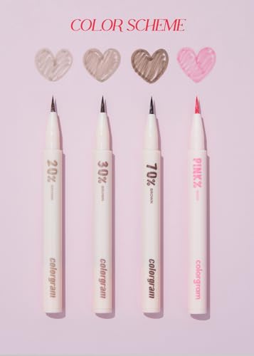 COLORGRAM Shade Re-Forming Brush Liner 04 Pink Eyeliner